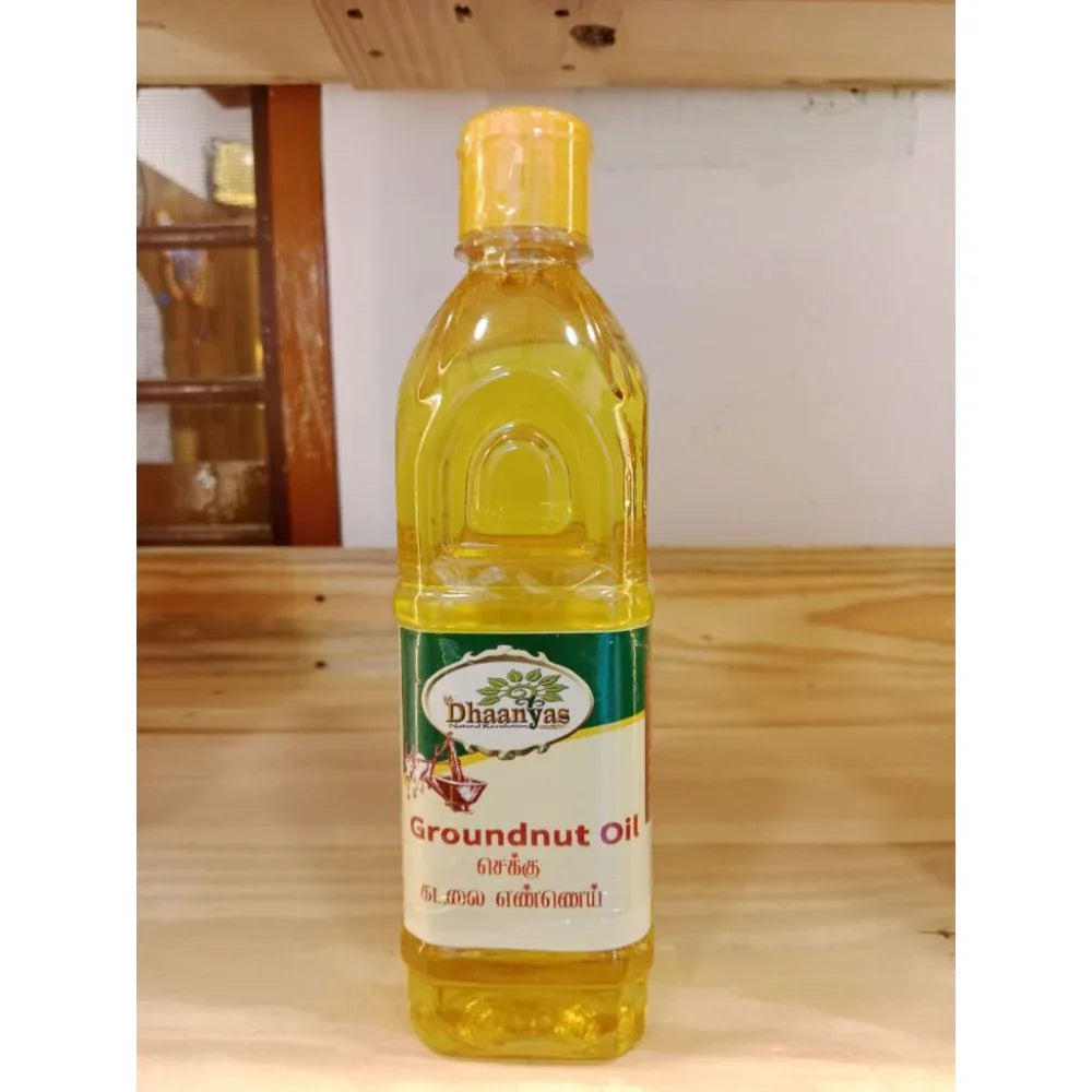 Dhaanyas Groundnut Oil - 500 ml - Orgoshops