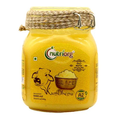 Nutriorg A2 Rich Cow Ghee - 1000 ml - Orgoshops