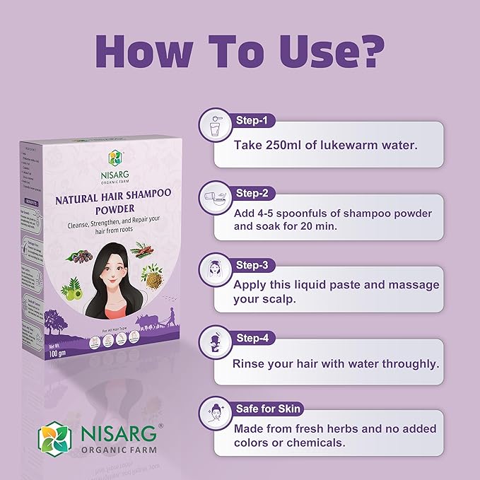Nisarg Organic Farm Natural Hair Shampoo