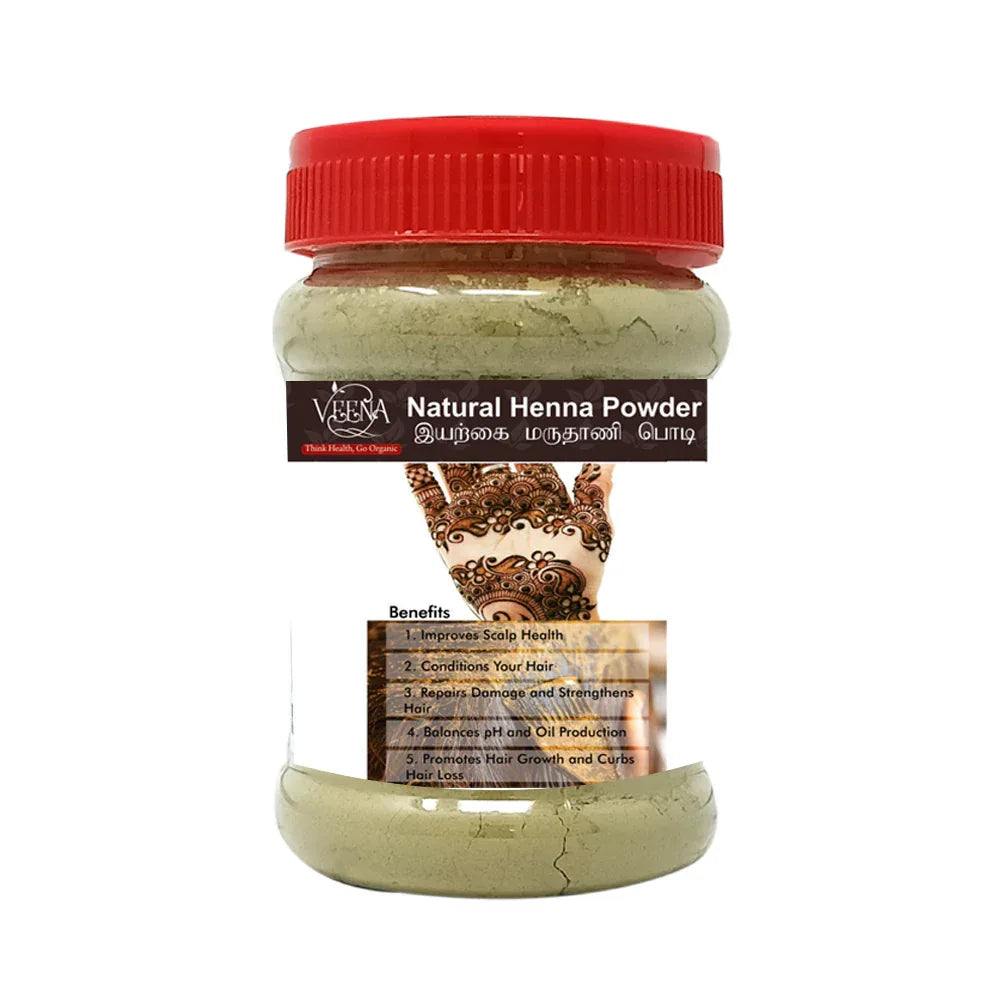 Veena Henna Powder – To make Brown Hair or Hand - 100 g ( Pack of 3) - Orgoshops