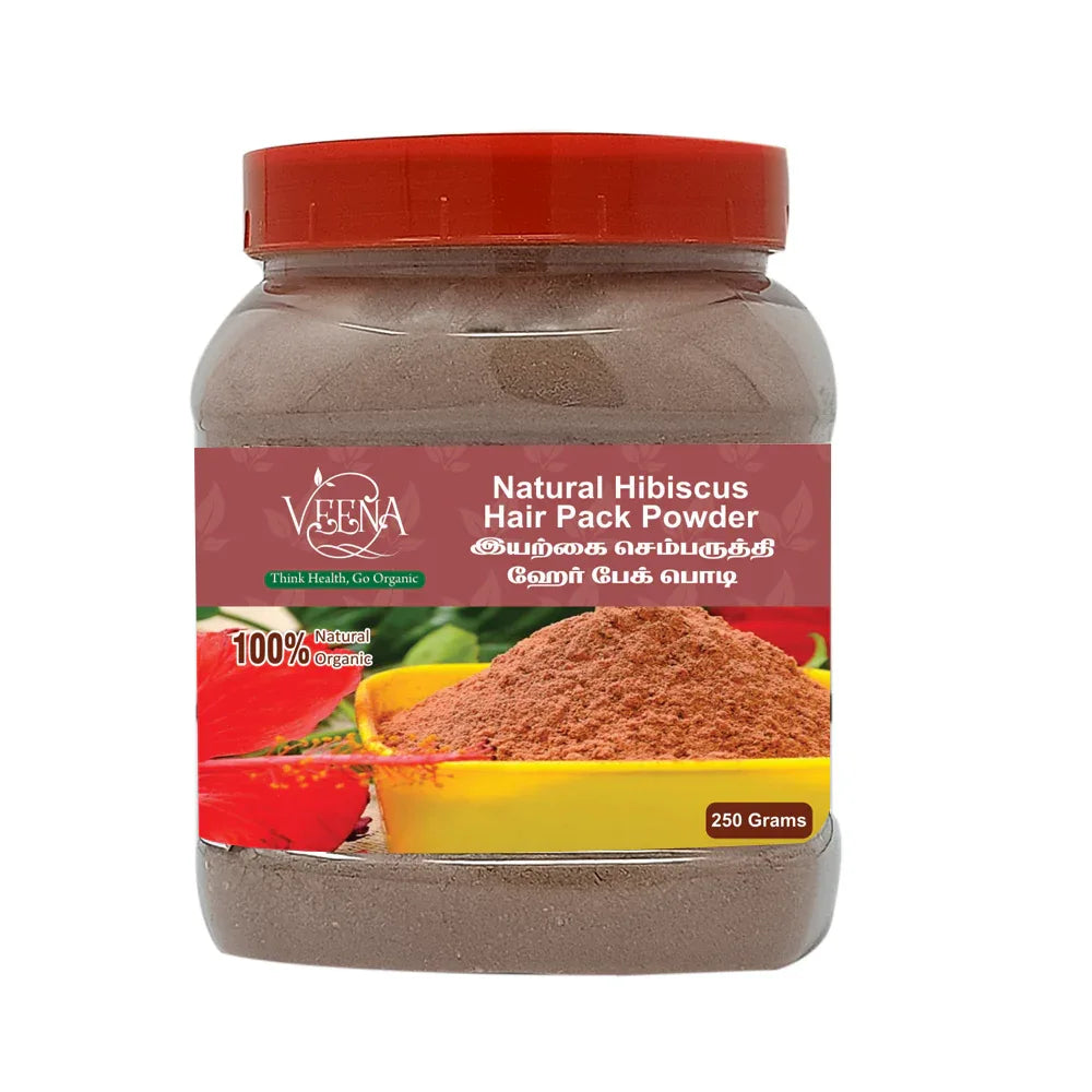 Veena Hibiscus Hair Pack Powder - 200g - Orgoshops