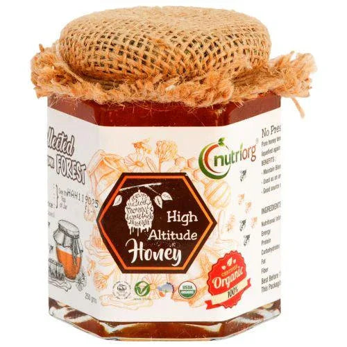 Nutriorgo Certified Organic High Altitude Honey - 250g - Orgoshops