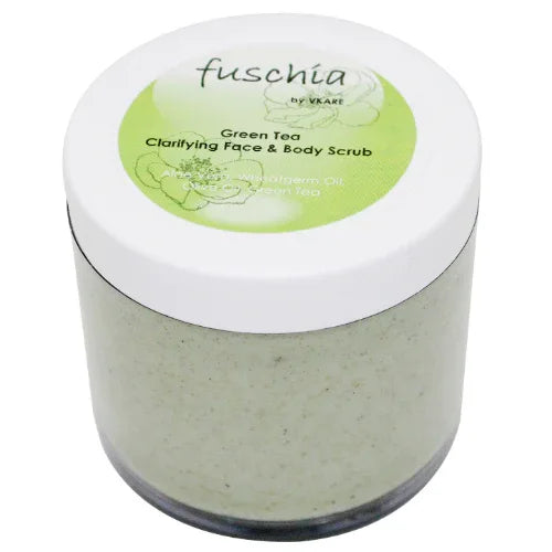 Fuschia Green Tea Clarifying Face & Body Scrub - 100gm - Orgoshops