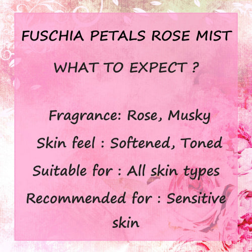 Fuschia Petals Rose Face & Body Mist - 100ml