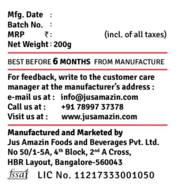 Jus Amazin Crunchy Organic Peanut Flax Chutney – Spicy Podi (200g) | 27% Protein - Orgoshops