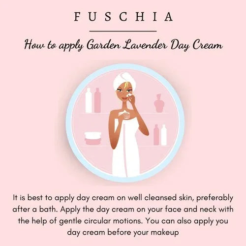 Fuschia - Garden Lavender Day Cream with SPF 15-10g - Orgoshops