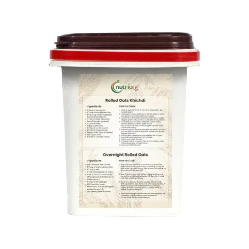 Nutriorg Certified Organic Rolled Oats - 2.5kg - Orgoshops