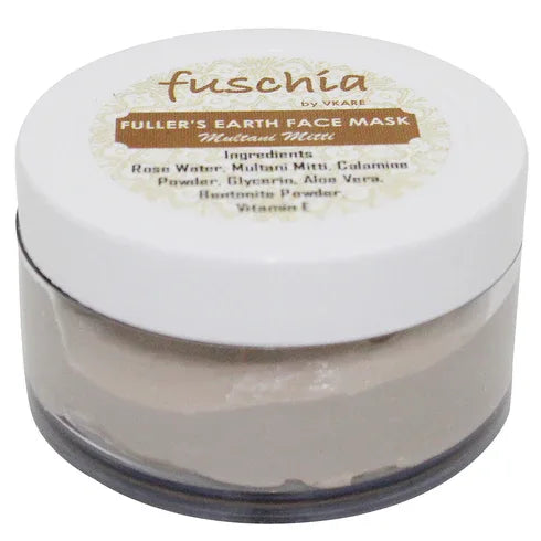 Fuschia Fuller's Earth Face Mask - Multani Mitti - 50g - Orgoshops