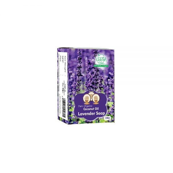 Veena Lavender Soap - 100g ( Pack of 3 )