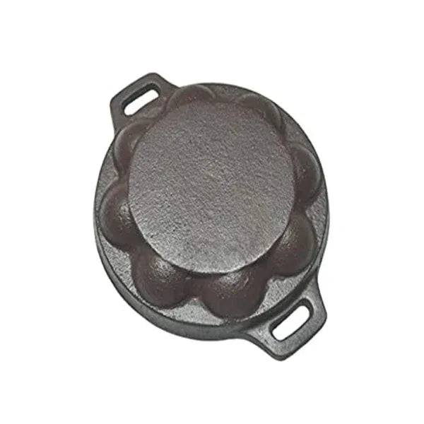 Naksha Cookwares, Premium Cast Iron Paniyaram Chatti 9pit - Orgoshops