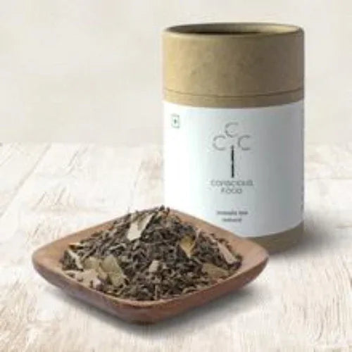 Masala Chai with Green Tea, Cloves, Cinnamon, Ginger, Black Pepper l Good as Kadha - 50g - Orgoshops