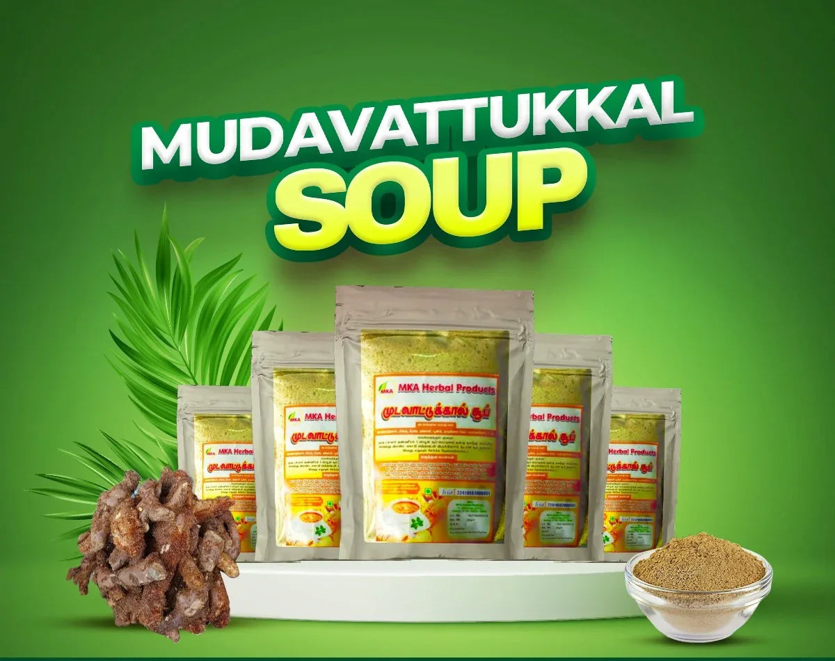 Buy MKA Herbal Mudavattukal Kilangu Soup Powder 100g in India - Orgoshops