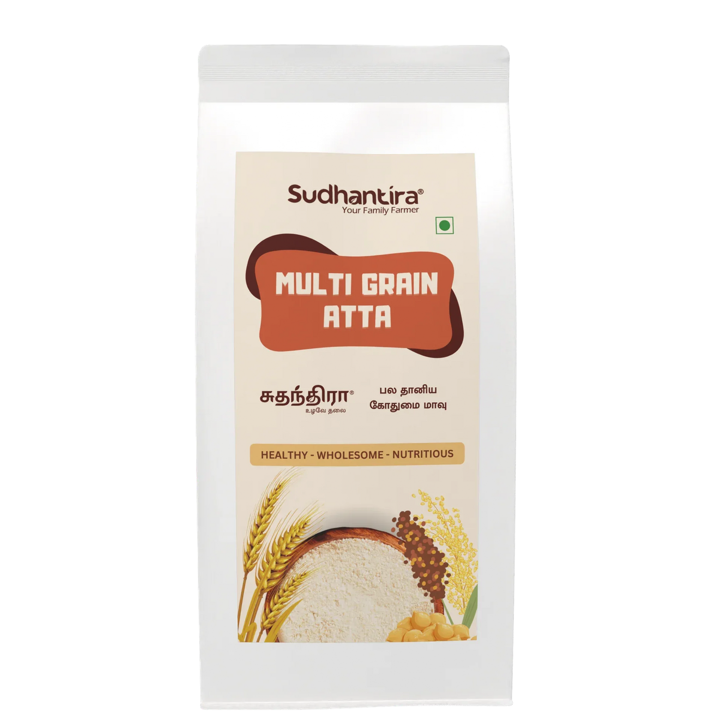 Sudhantira Multi Grain Atta - 2kg - Orgoshops