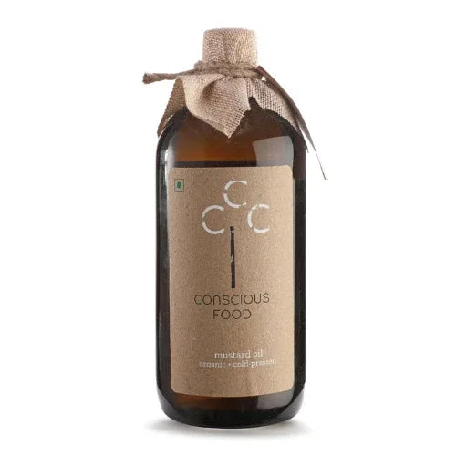Mustard Oil Organic Cold Pressed Oil - 500ml - Orgoshops