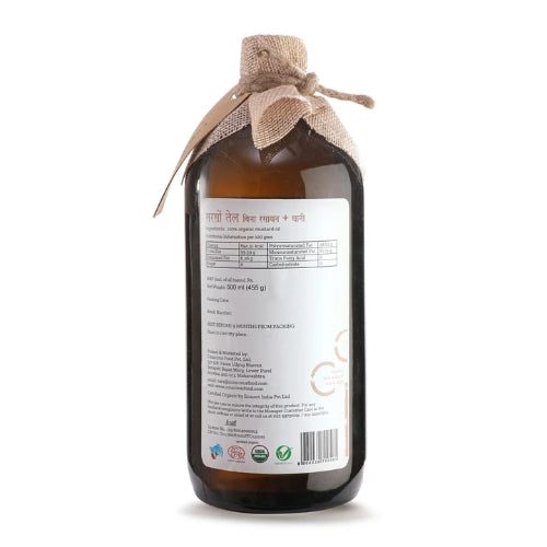 Mustard Oil Organic Cold Pressed Oil - 500ml