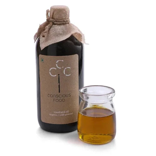 Mustard Oil Organic Cold Pressed Oil - 500ml - Orgoshops