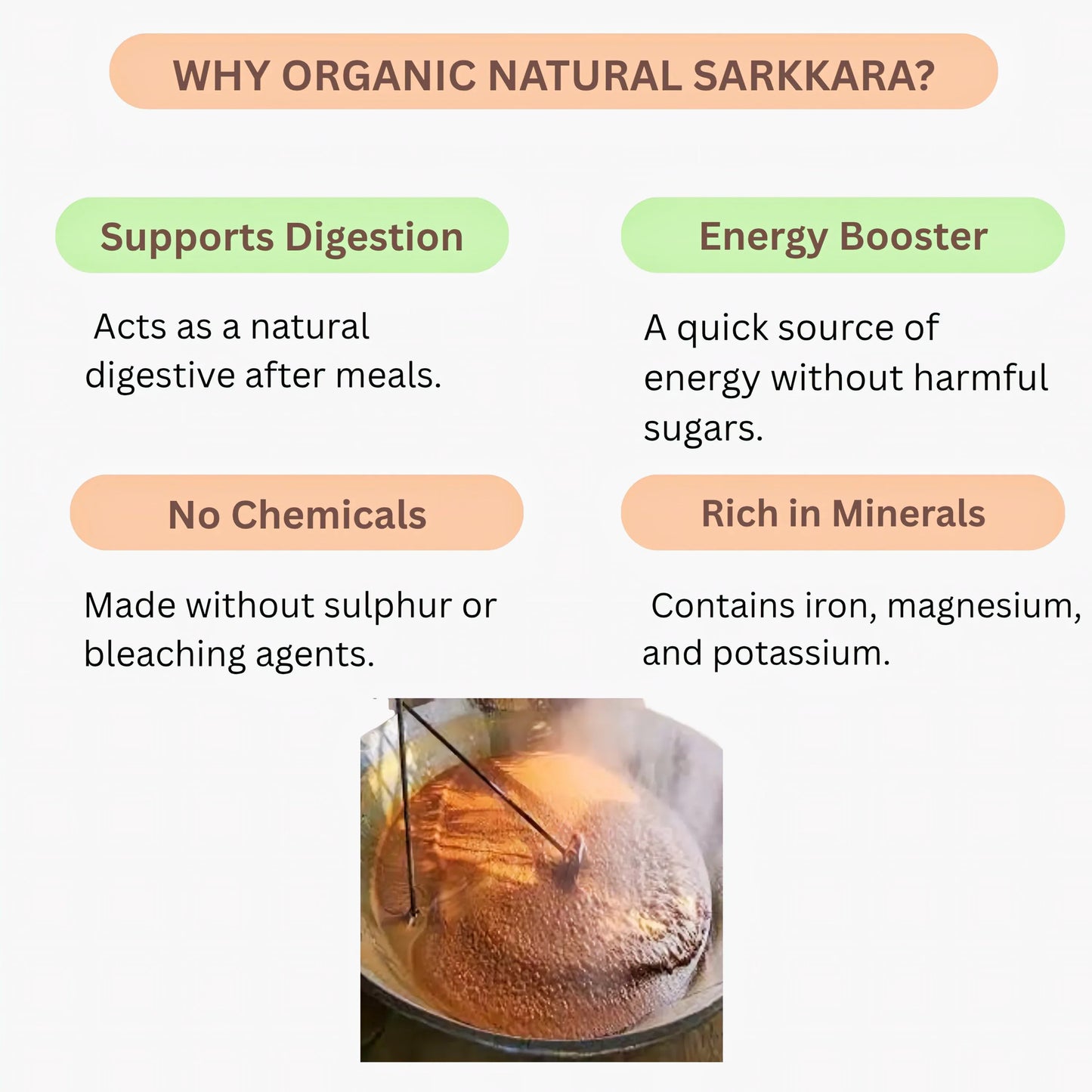 Muppatan Organic Natural Sarkkara | Jaggery Whole | Gud vellam - 1 Kg - Orgoshops