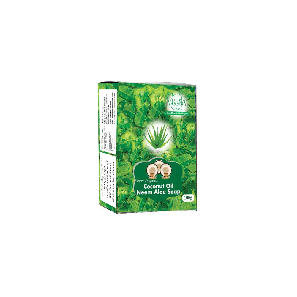 Veena Neem Aloe Soap - 100 g ( Pack of 4 ) - Orgoshops
