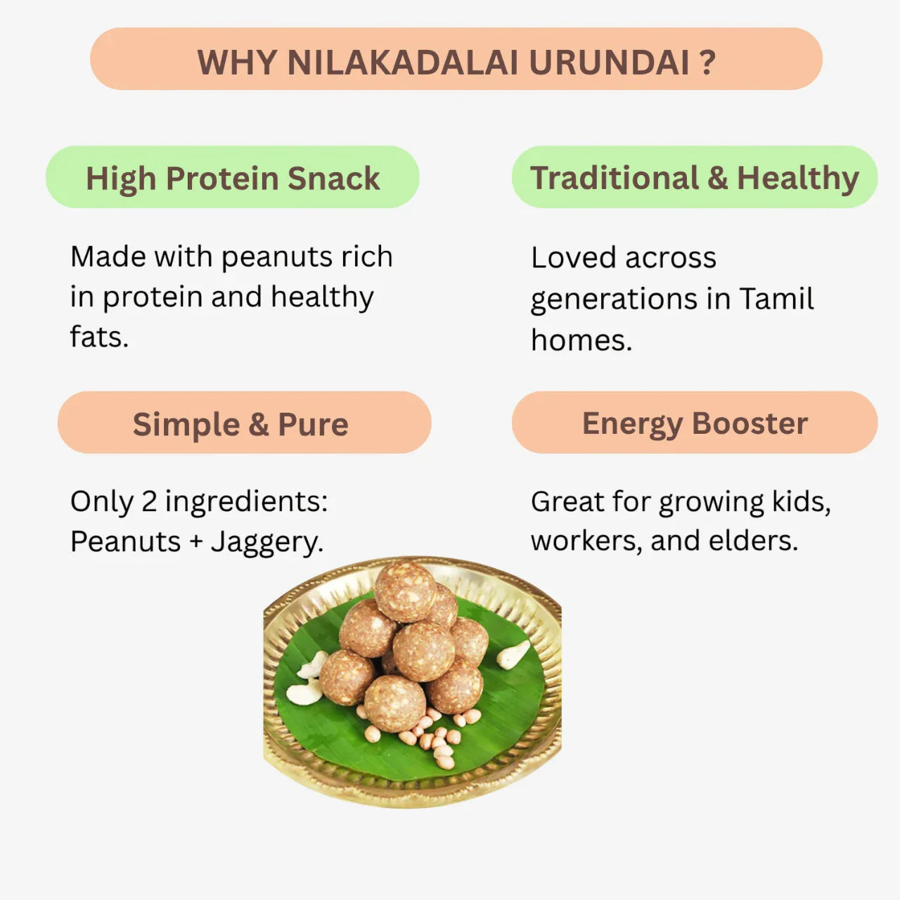 Muppatan Traditional recipe / Kadalai Urundai / Nilakadalai Urundai - Orgoshops