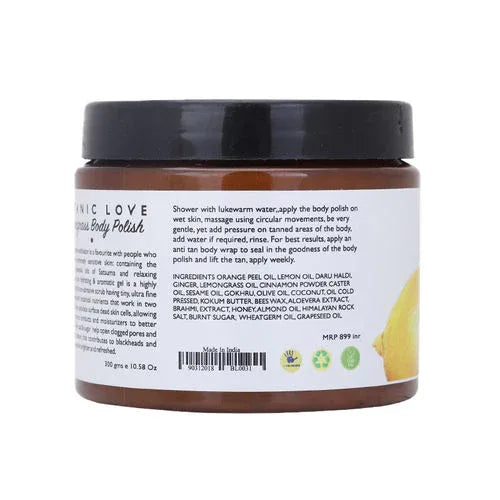 Botanic Love Lemongrass Body Polish Scrub - 300g - Orgoshops