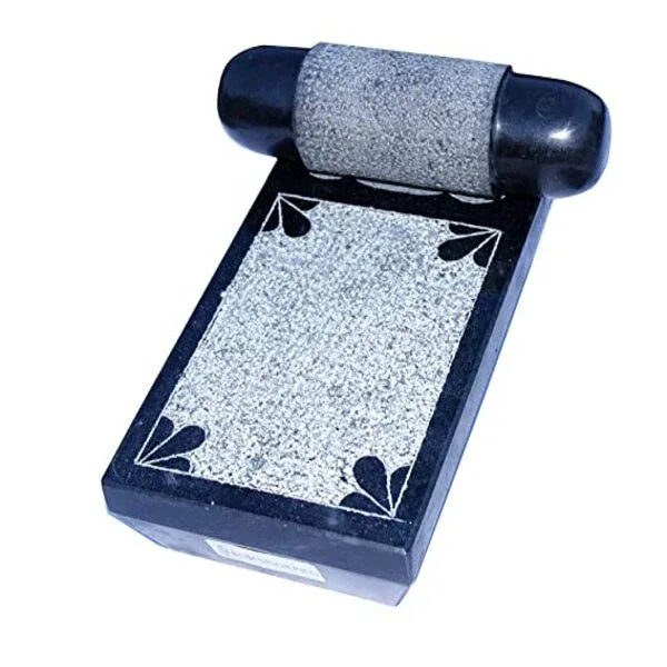 Nakshathra Pure Granite Ammikallu Natural Hand Grinder Mortar & Pestle - Orgoshops