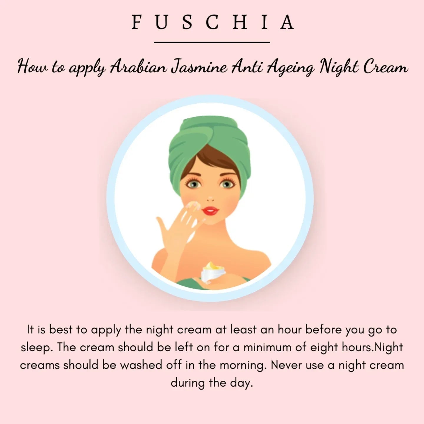 Fuschia - Arabian Jasmine Anti-ageing Night Cream - 10g - Orgoshops