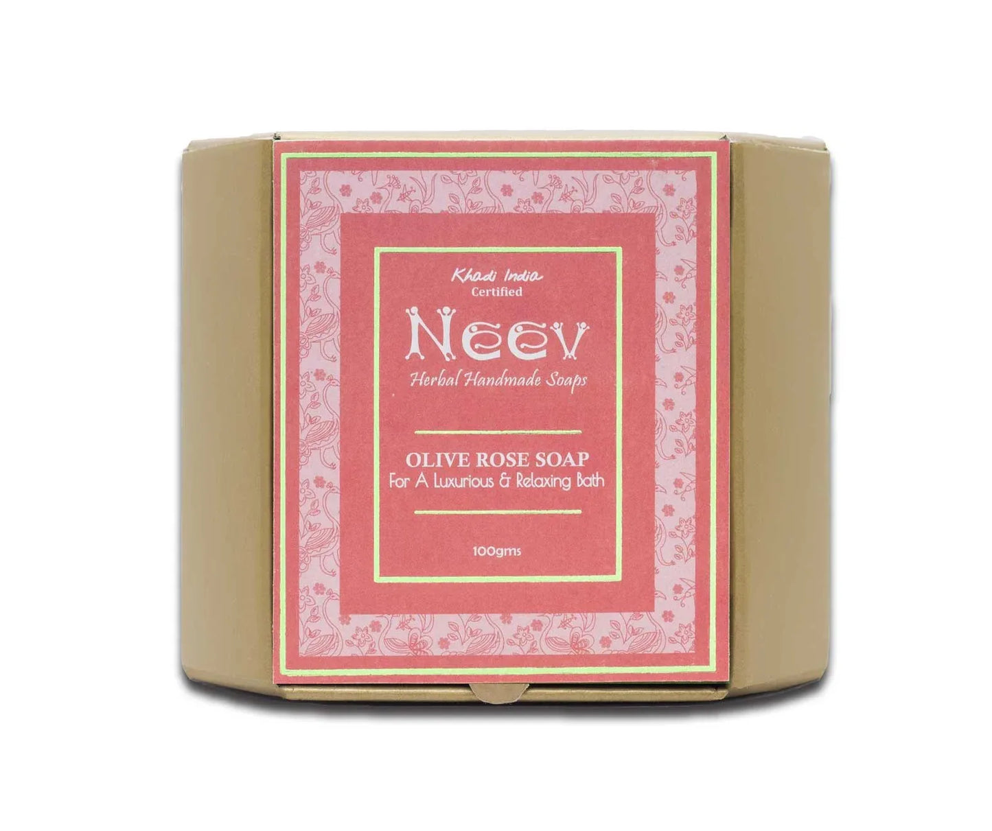 Olive Rose Handmade Soap - 100g ( Set Of 3 ) - Orgoshops