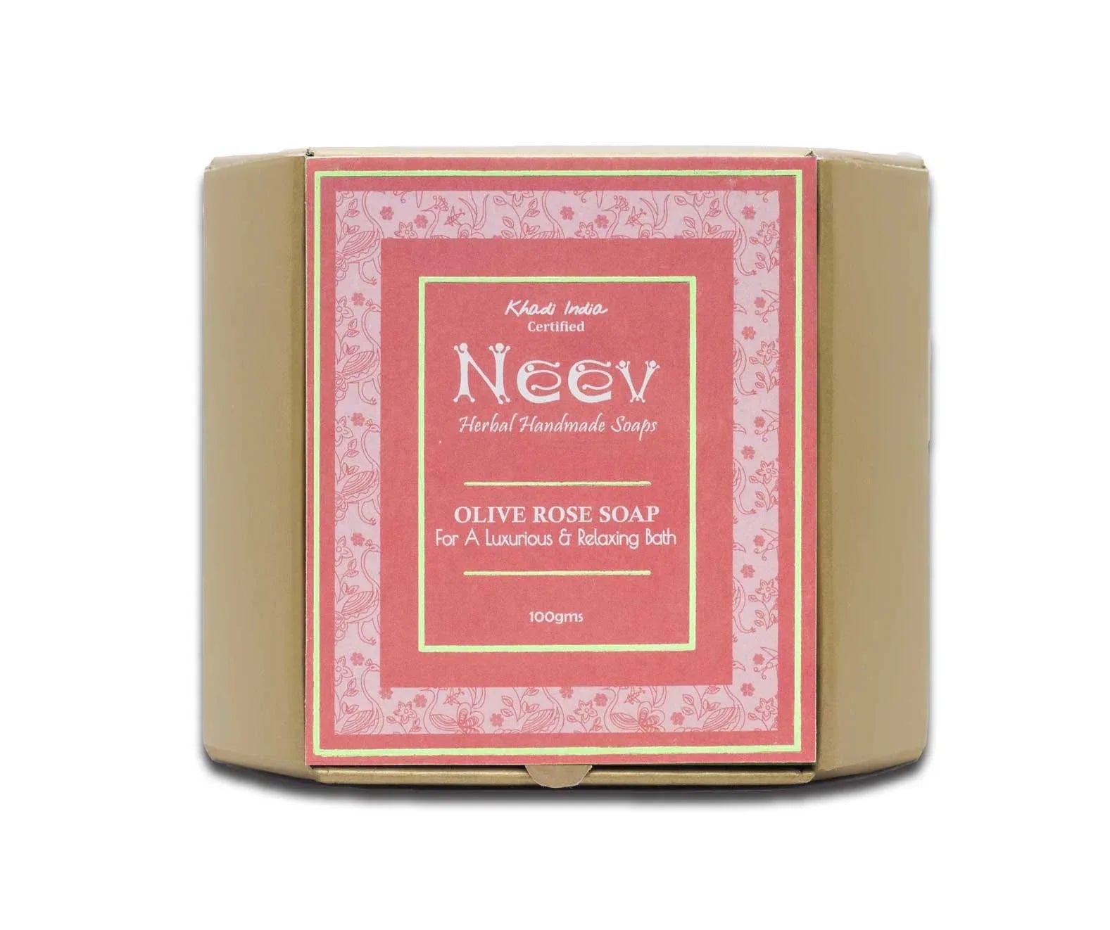 Olive Rose Handmade Soap - 100g ( Set Of 3 ) - Orgoshops
