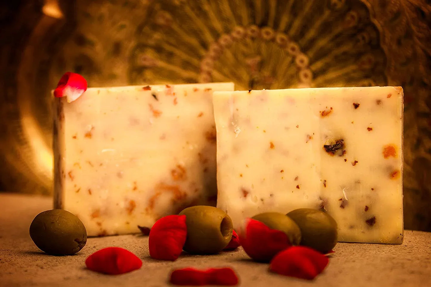 Olive Rose Handmade Soap For a Luxurious and Relaxing Bath - 75g ( Set Of 3 ) - Orgoshops