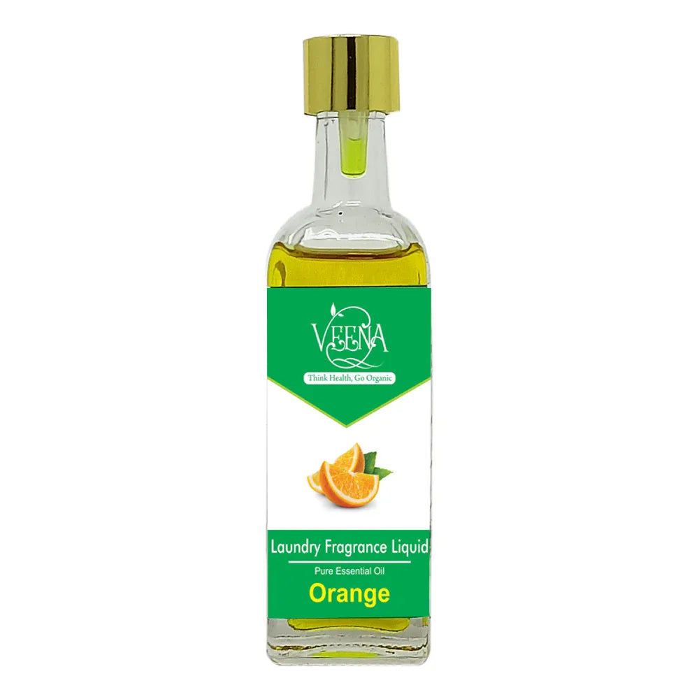 Veena Laundry Fragrance Pure Essential Liquid ( Orange ) - 60ml - Orgoshops
