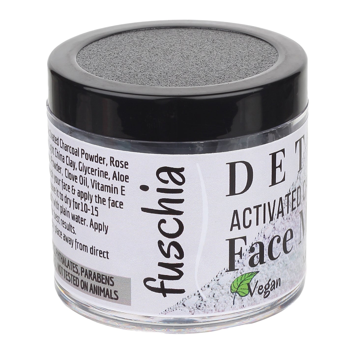 Fuschia Detox Face Mask - Activated Charcoal - 100gm