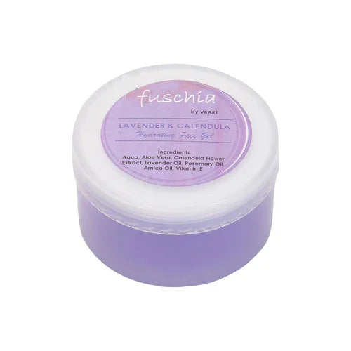 Fuschia Hydrating Face Gel - Lavender & Calendula - 50g - Orgoshops