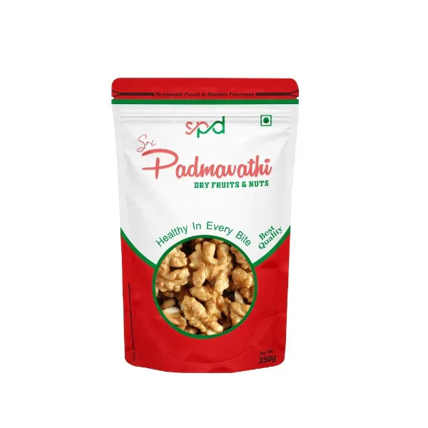 Premium 100% Natural Dried Walnut | Premium Akrot | Unsalted Walnut | Walnut - 250g (Sri Padmavathy Dry Fruits and Nuts) - Orgoshops