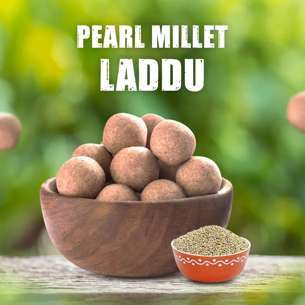 Araikkal Pearl Millet Laddu - 12 Pcs ( Pack of 2 ) - Orgoshops