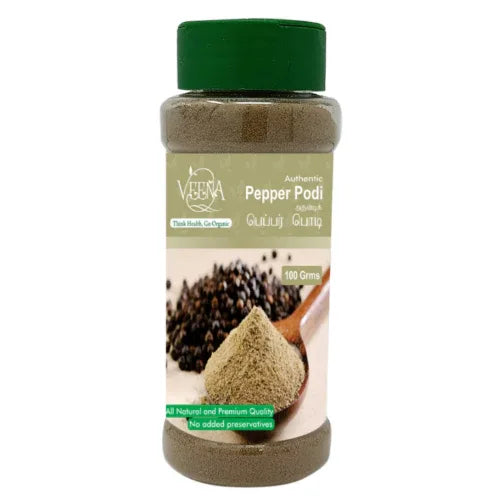 Veena Pepper Powder Podi - 100g ( Pack of 2 ) - Orgoshops