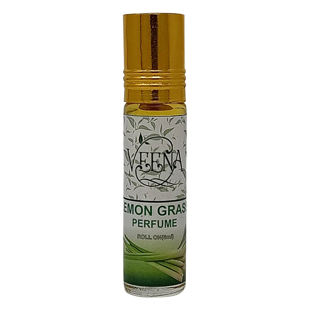 Veena Lemon Grass Perfume Roll on - 10 ml ( Pack of 2 ) - Orgoshops