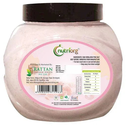 Nutriorg Pink Salt Powder- 1100g - Orgoshops