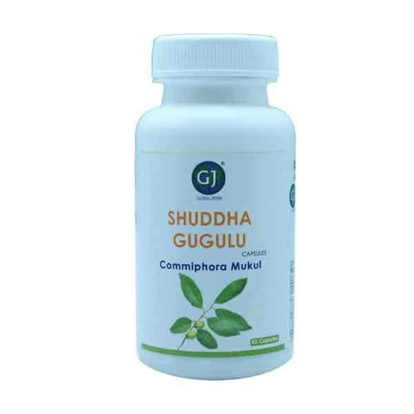 Gj Global Shuddha Gugulu Capsules - 50 Capsules (500 mg) - Orgoshops