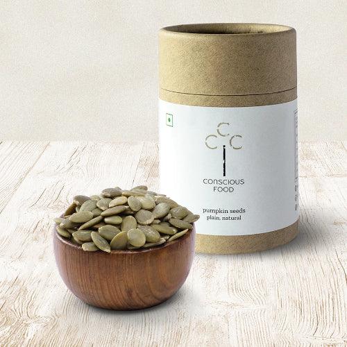 Pumpkin Seeds Plain, Gluten Free, Vegan - 100g - Orgoshops