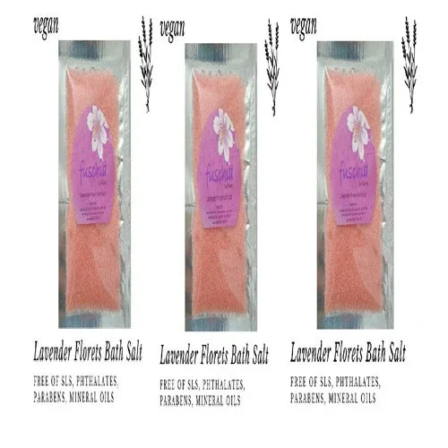 Fuschia - Lavender Florets Bath salt - 15 gms(pack of 3) - Orgoshops