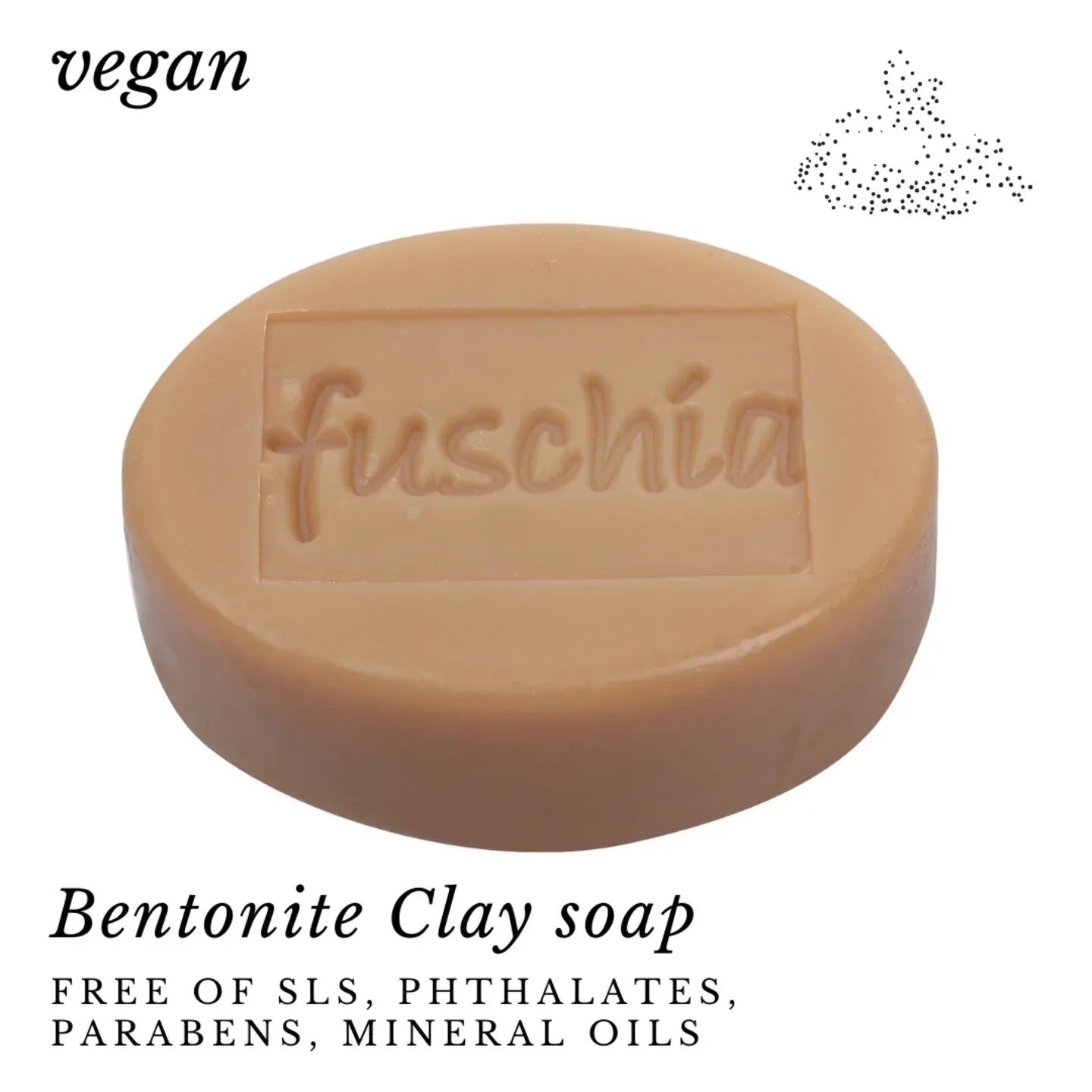 Fuschia - Bentonite Clay Natural Handmade Herbal Soap - 100g - Orgoshops