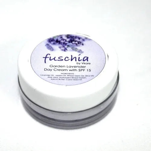 Fuschia - Garden Lavender Day Cream with SPF 15-10g - Orgoshops