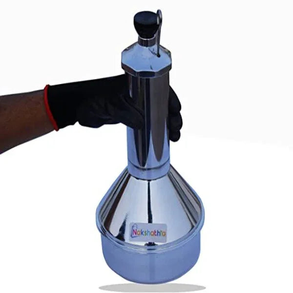 Nakshathra Anodised Aluminiuml Puttu Maker / Puttu Kodam With Lid - Orgoshops