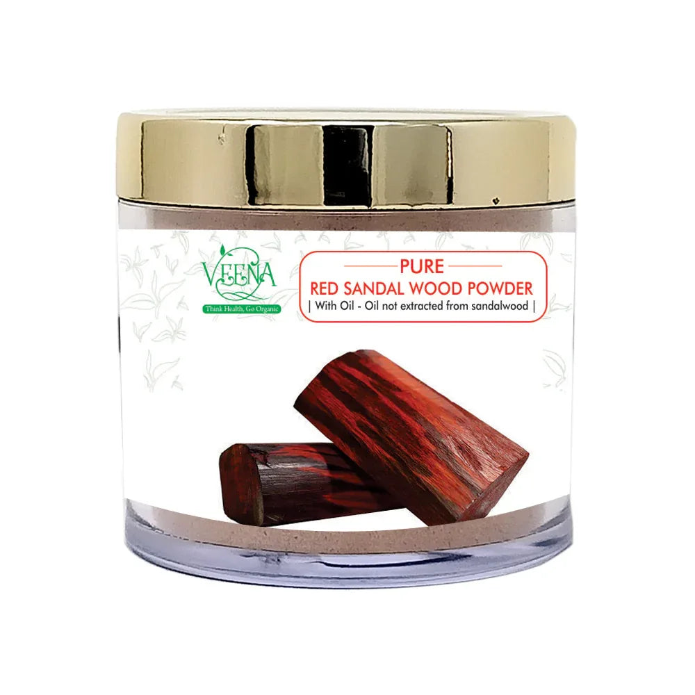 Veena : Products Red Sandalwood Powder - 50g - Orgoshops