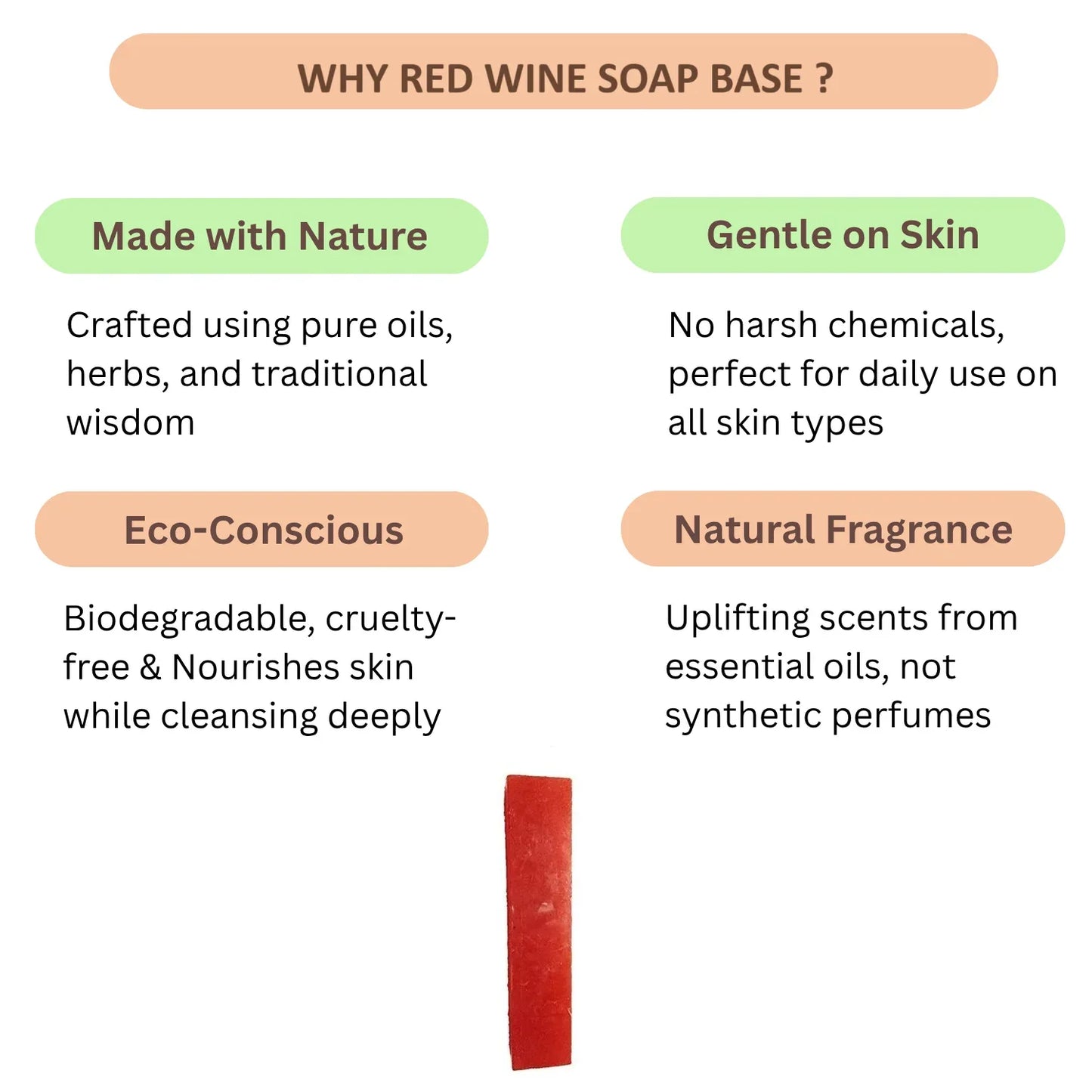 Veena Redwine Soap Base -1kg - Orgoshops