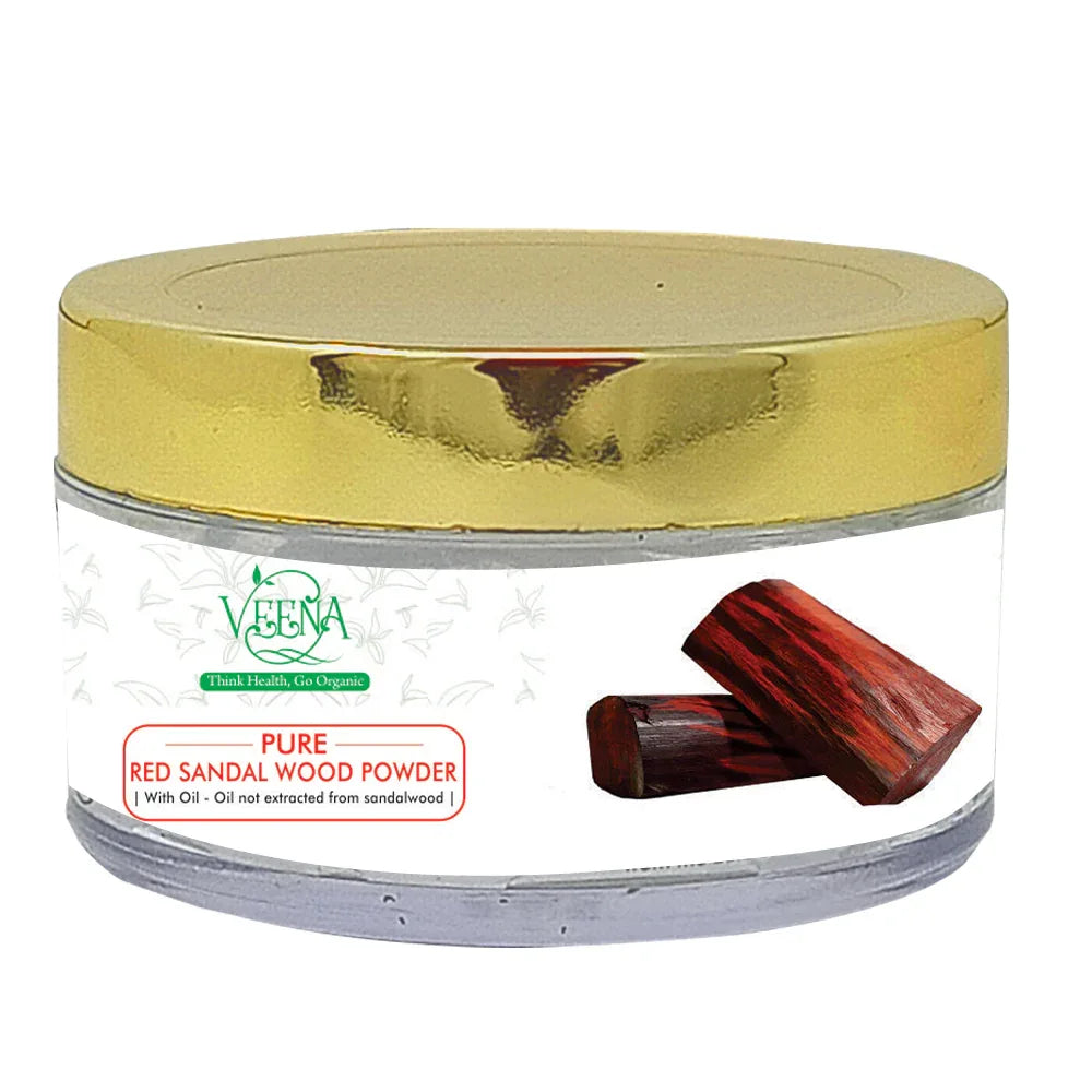 Veena : Products Red Sandalwood Powder - 50g - Orgoshops