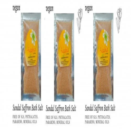 Fuschia - Sandal Saffron Bath salt - 15 gms(PACK OF 3) - Orgoshops