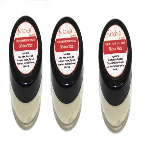 Fuschia Fuller's Earth Face Mask - Multani Mitti-15g(PACK OF 3) - Orgoshops