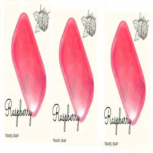 Fuschia - Raspberry Natural Handmade Glycerine Soap ( 20 g, Pack of 3 ) - Orgoshops