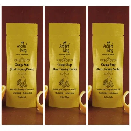 Orange Soap Hand-Cleansing Powder - 20 grams(Pack of 3) - Orgoshops